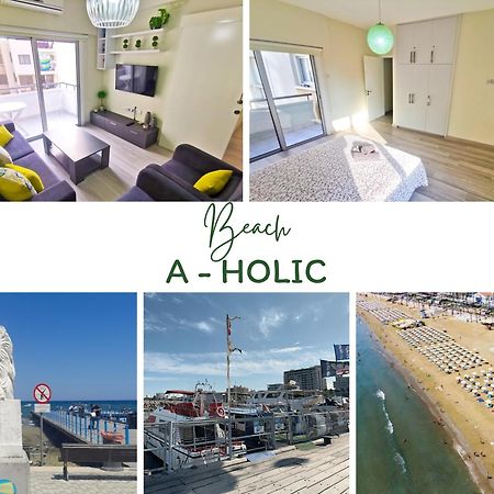 Beach-A-Holic Apartment, 2 Min Distance From Larnaca Marina Luaran gambar
